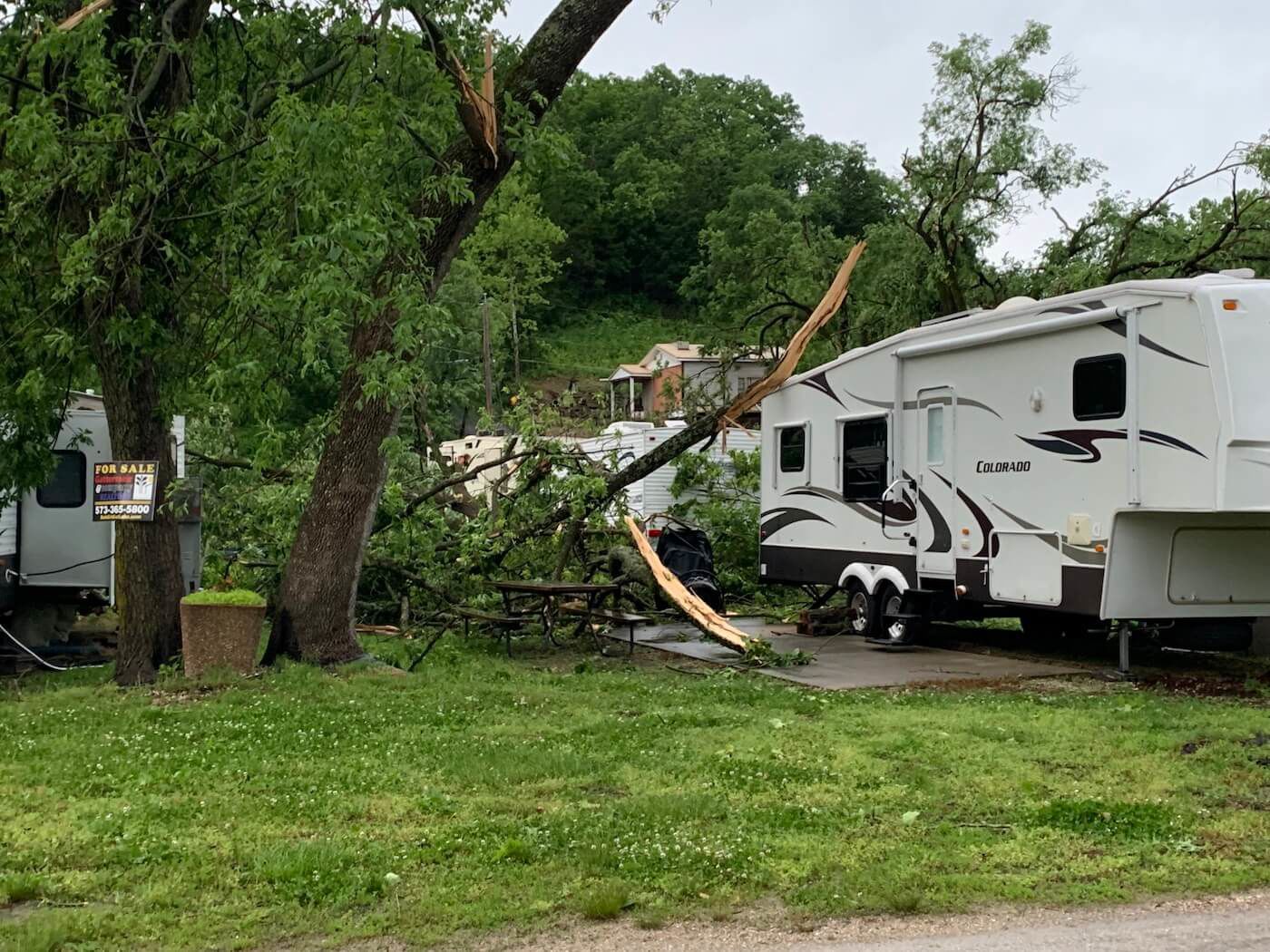 Storm Damage At Camp Bagnell - 1